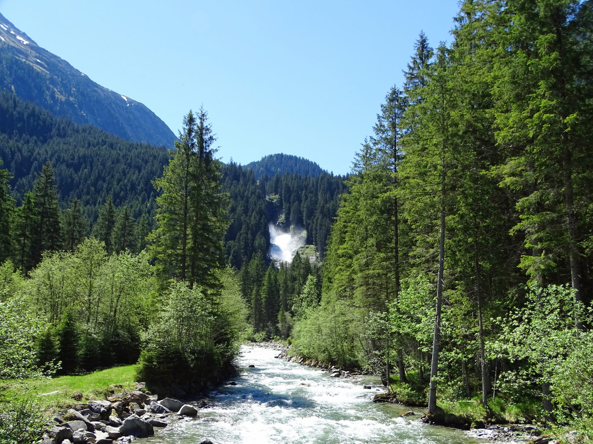 Alternatieve route bij de Krimml Watervallen in het Salzburgerland