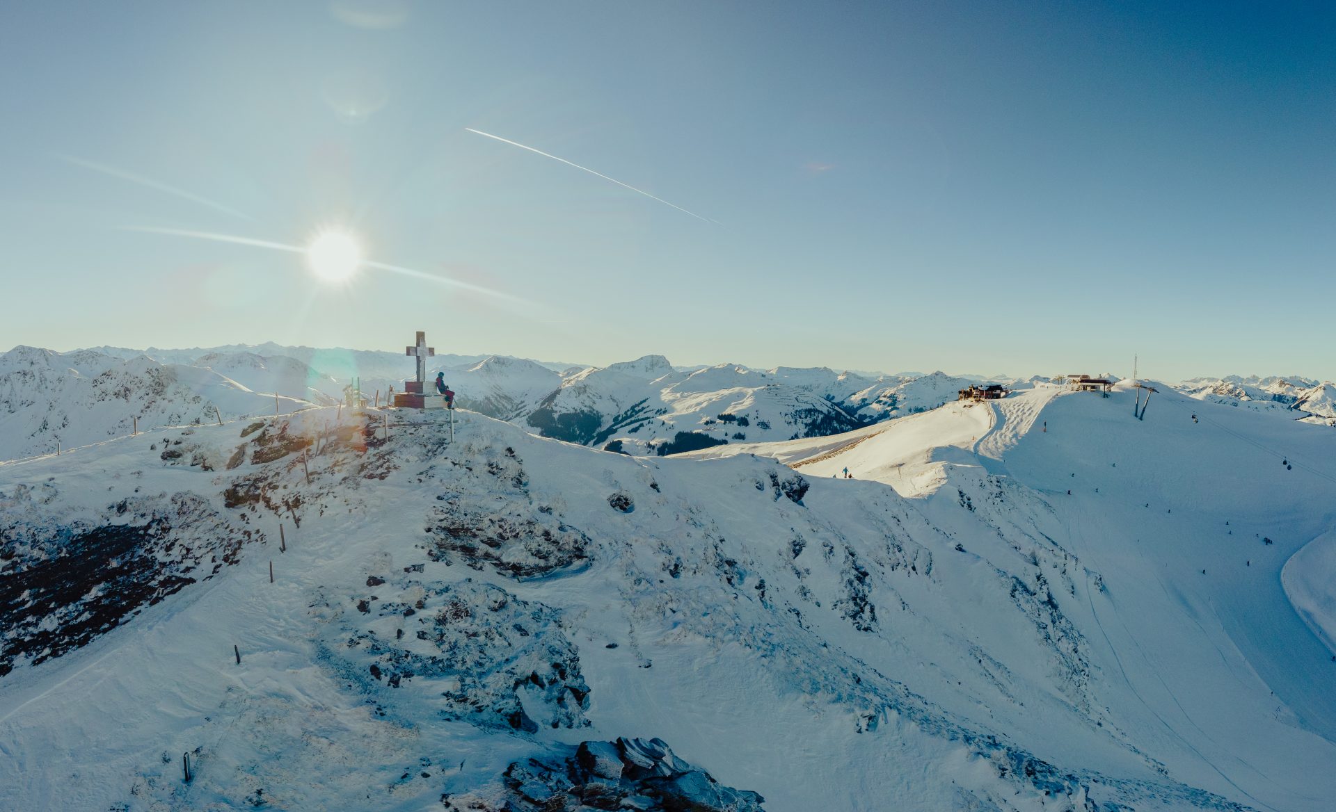 The Challenge Saalbach - Weergaloze uitzichten over de besneeuwde toppen.
