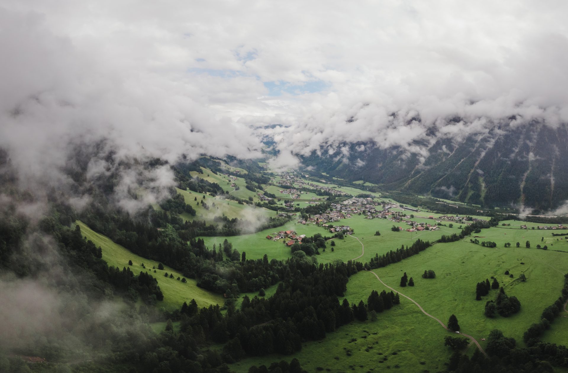 Het prachtige groene Klostertal