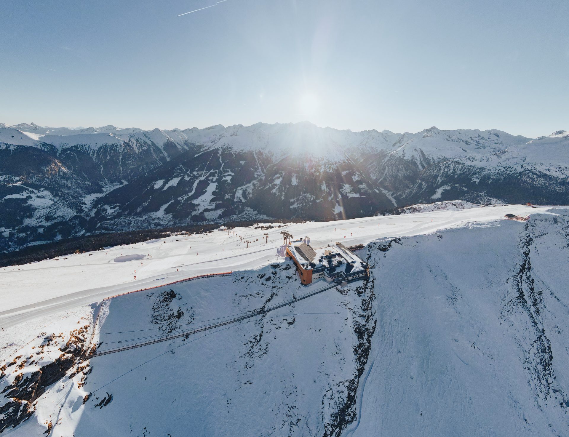 Wintersport in Gastein: de Stubnerkogel hangbrug