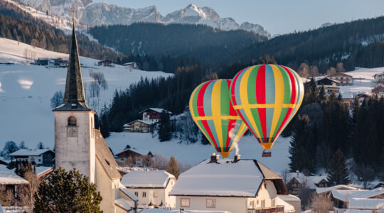 Op verkenning in skigebied Filzmoos + spectaculaire ballonvaart!